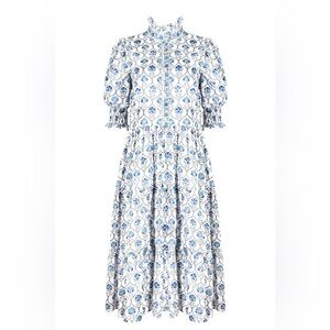 Neve & Noor London Luella Dress in Sky Trellis - like new condition